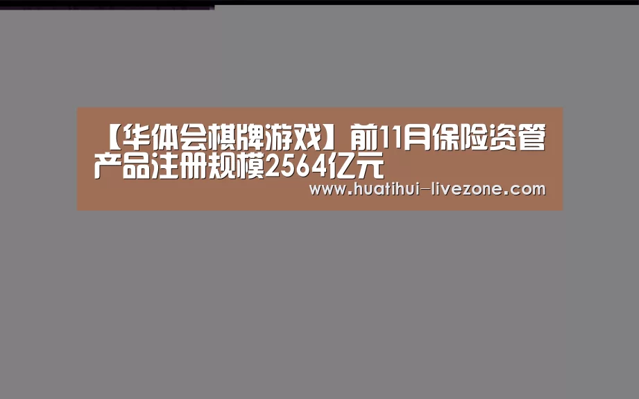 【华体会棋牌游戏】前11月保险资管产品注册规模2564亿元(图1) 华体会棋牌游戏